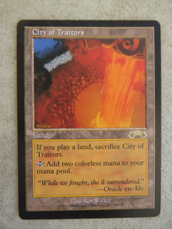 1998 Magic The Gathering MTG City Of Traitors Exodus 143/143 Card - Image 1