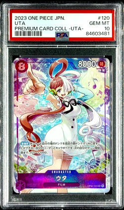 One Piece PSA 10 OP02-120 Uta Alternate Art Japanese Uta Premium Card Collection - Image 1