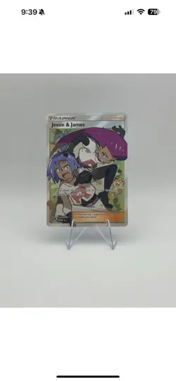 Pokemon TCG Jessie James Full Art Trainer Hidden Fates Ultra Rare Card 68/68 - Image 1