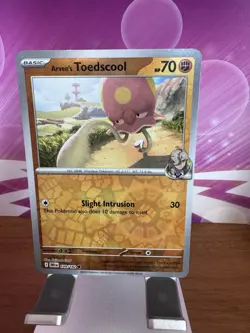 Pokemon TCG Arven's Toedscool 109/182 SV Destined Rivals Reverse Holo Card NM/M - Image 1