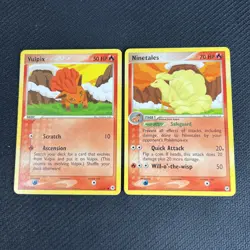 Ninetales 22/101 Vulpix 81/101 EX Hidden Legends Pokemon Card Non-Holo 2 - Image 1
