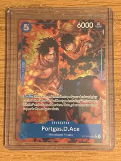 Portgas D Ace OP08-052 Treasure Rare Royal Blood One Piece Card Game - Image 3