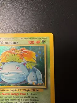 Pokemon TCG Venusaur Base Set Holo Unlimited Rare Card 15/102 LP Condition - Image 4