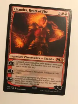 CHANDRA, HEART OF FIRE : Core 2021 Magic the Gathering Mtg card; Rare, NM Mythic - Image 1