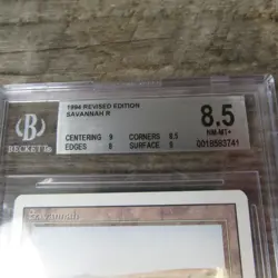 Magic The Gathering MTG Savannah Dual Land Revised 1994 BGS 8.5 NM Graded Rare - Image 2