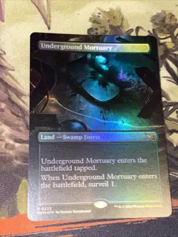Underground Mortuary X1 Mtg Karlov Manor Nm Foil Borderless - Image 1