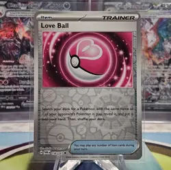 Love Ball 156/167 Reverse Holo Twilight Masquerade Pokemon NM/M - Image 1