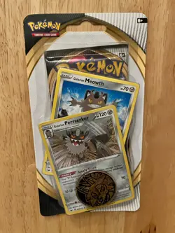 Pokemon Rebel Clash Checklane Blister Pack Perrserker & Meowth Holo Promo Sealed - Image 1