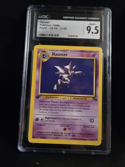 Pokemon Haunter #21/62 (1999) NON HOLO Fossil- Unlimited GRADED CGC 9.5 - Image 1