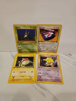 Lot Of 4 Vintage Pokemon TCG 1st Editions Commons Uncommons Ungraded EX Porygon - Image 1