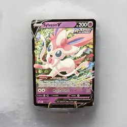 Sylveon V SWSH202 Black Star Promos Ultra Rare Holo Eeveelution Pokemon 2022 NM - Image 1