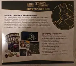 🔥 POKEMON TCG Sword & Shield CROWN ZENITH ELITE TRAINER BOX ETB - NEW SEALED 🔥 - Image 2