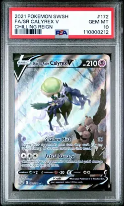 PSA 10 Shadow Rider Calyrex V 172/198 Chilling Reign Alternate Art / Pokemon TCG - Image 3