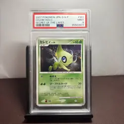 Pokemon - Celebi LV.39 - DPBP#301 - Secret Of The Lakes - Japanese - PSA 9 - Image 1