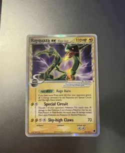 2006 Pokemon EX Dragon Frontiers Rayquaza EX (Delta Species) 97/101 NM-MT TCG - Image 1