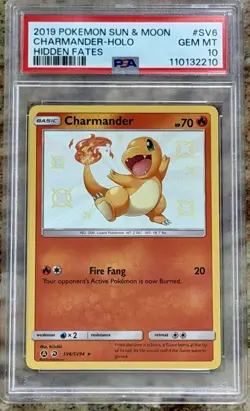 👉 Charmander #SV6 PSA 10 - Hidden Fates 2019 - Shiny Vault - Pokemon TCG - Image 1