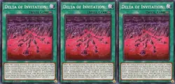 3x Delta of Invitation | SUDA-EN066 | Common | 1st Ed | NM | YuGiOh - Image 1