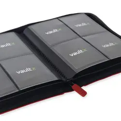 Vault X Fire Red 4-Pocket Exo-Tec Zip Binder - 160 Cards - New - Image 3