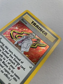 Pokemon Trainer Card Blaine Gym Challenge 17/132 Vintage Holo Rare - Image 1
