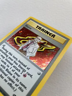 Pokemon Trainer Card Blaine Gym Challenge 17/132 Vintage Holo Rare - Image 2