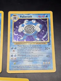 2nd Edition Base Poliwrath Gyarados Raichu Pokemon Cards Lot - Image 3
