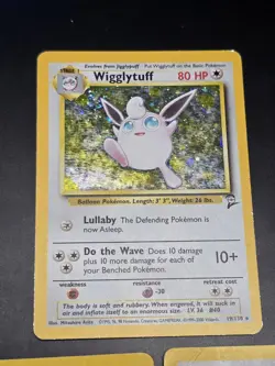 2nd Edition Base Wigglytuff Alakazam Chansey Pokemon Cards Lot - Image 4