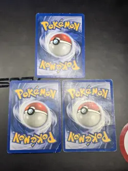 2nd Edition Base Wigglytuff Alakazam Chansey Pokemon Cards Lot - Image 5