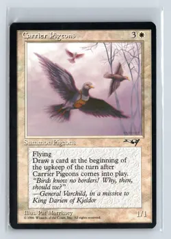 CARRIER PIGEONS - MTG Magic the Gathering Card - Alliances - Common - Image 1