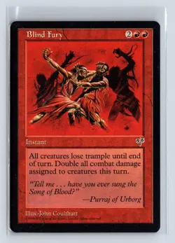 (2x) BLIND FURY - MTG Magic the Gathering Card - Mirage - Uncommon - Image 1