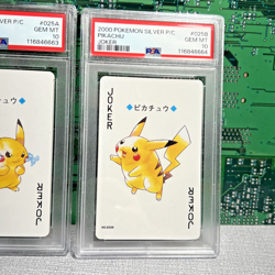 Pikachu PSA 10 Pokemon Silver Playing Card Joker #025A #025B Poker Sequential 2 - Image 3
