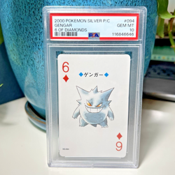 Gengar PSA 10 Pokemon Silver Version Playing Card 6 of Diamonds 094 Poker LowPop - Image 4