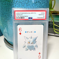 Gengar PSA 10 Pokemon Silver Version Playing Card 6 of Diamonds 094 Poker LowPop - Image 5