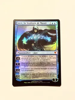 Magic MTG Jace The Mind Sculptor Foil Ita Worldwake EX - Image 1