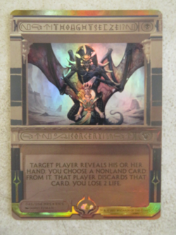 2017 Magic The Gathering Masterpiece Series Invocations Thoughtseize 045/054 - Image 1