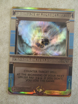 2017 Magic The Gathering Masterpiece Series Invocations Pact Of Negation 016/054 - Image 1