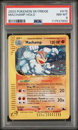 Machamp Holo #H15 PSA 8 - 2003 Pokemon Skyridge - Image 1