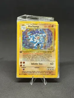 Pokemon Sealed Machamp Base Set 8/102 1st Edition Holo Rare WOTC - Image 1