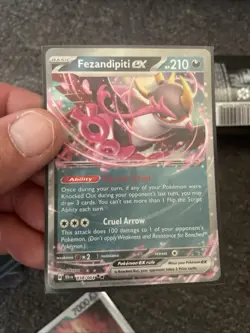Pokemon TCG Fezandipiti EX 038/064 Shrouded Fable Double Rare Holo - Image 1