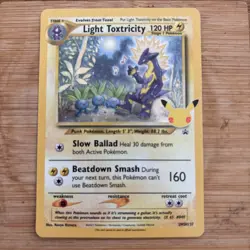 Pokemon TCG Light Toxtricity Holo Promo Celebrations 25th Anniversary SWSH137 NM - Image 1