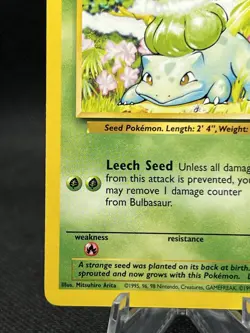 Pokemon TCG Base Set Bulbasaur Non Holo Common 44/102 Vintage WOTC NM - Image 5