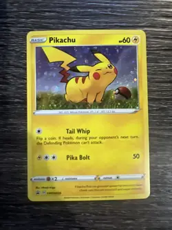 Pokemon TCG Black Star Promo Holo Pikachu SWSH 039 - Image 1