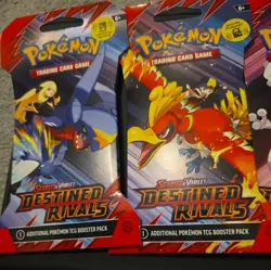 Pokemon Tcg Destined Rivals Sleeved Boosters X 4!! Brand New ! - Image 2