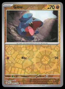 Gible 094/182 Reverse Holo Pokemon Paradox Rift LP - Image 1