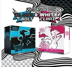 Pokemon TCG Black Bolt & White Flare POKEMON CENTER ETB PreSale CONFIRMED ORDER - Image 1