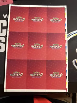 Pokemon Let’s Go Eevee Poncho Cracked Ice Uncut Sheet Rare. Cheapest On eBay! - Image 3