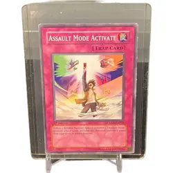 Assault Mode Activate Common 1st Edition Yu-Gi-Oh! Card #CRMS-EN063 W/ Top - Image 1