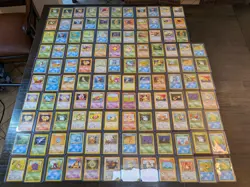 Pokemon WOTC Vintage Collection Cards Base Sets 1999 Binder Folder Lot 117 Cards - Image 1