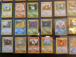 Pokemon WOTC Vintage Collection Cards Base Sets 1999 Binder Folder Lot 117 Cards - Image 3