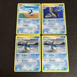 Piplup 71/100 Prinplup 44/100 Empoleon 17/100 Majestic Dawn Pokemon Card 4 HP - Image 1