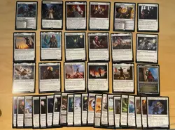 Magic The Gathering Lot Of 39 Battle For Baldur’s Gate WHITE Cards - Image 1
